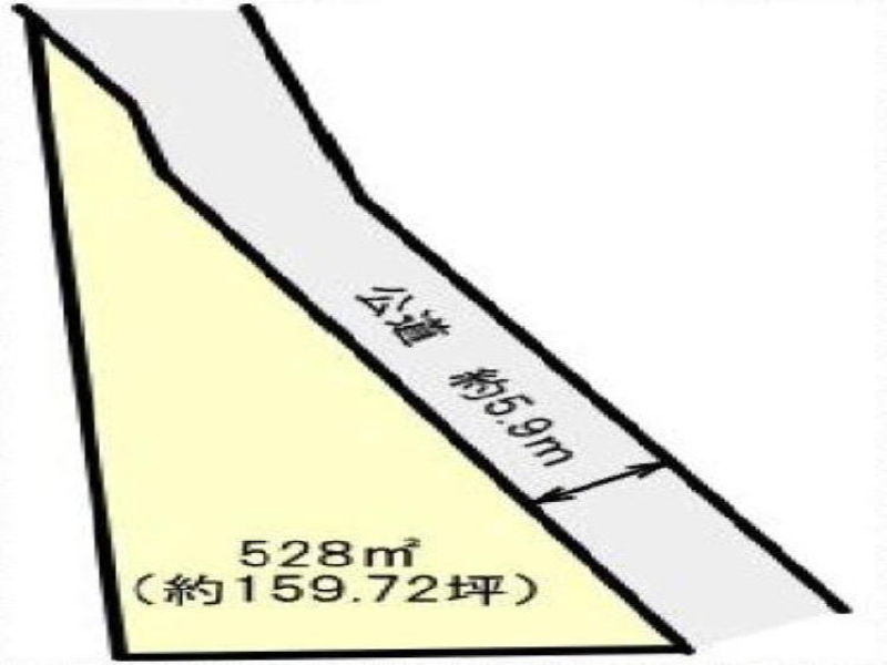 あずま北小（あずま中）　土地面積:528平米 ( 159.72坪 )　
